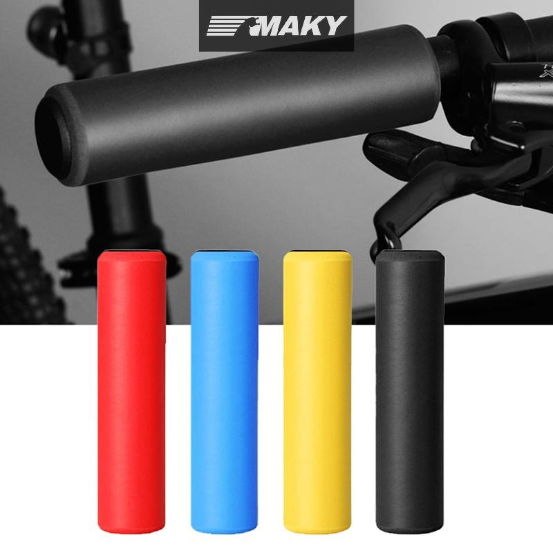 LLPH 1 คู่ซิลิโคนขี่จักรยาน Grips จักรยานเสือภูเขากลางแจ้ง Handlebar Grips ฝาครอบ Anti-slip Strong สนับสนุน Grips จักรยาน Part LLP