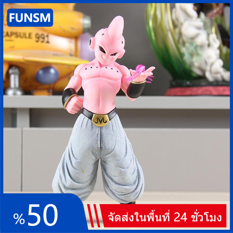 27 ซม.DRAGON BALL Majin Buu คอสเพลย์ Saiyan Goku Action Figure ตุ๊กตาของขวัญเด็กตกแต่งรถเครื่องประดั