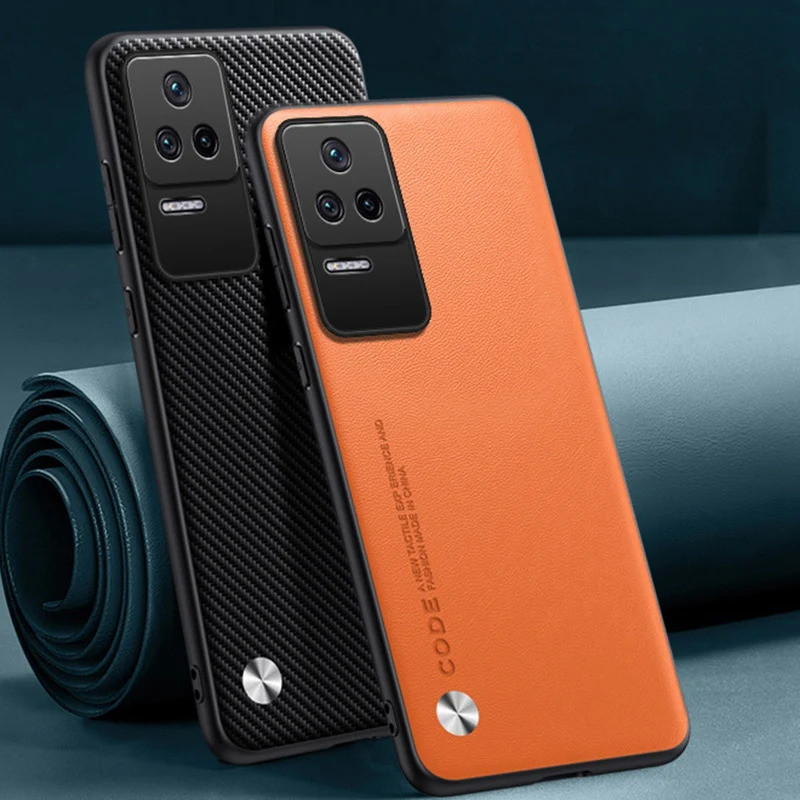 หรูหรา PU หนังสําหรับ Xiaomi Poco F4 Matte ฝาครอบซิลิโคนกันกระแทกป้องกันเคสโทรศัพท์สําหรับ Redmi K40S K50 Pro Coque
