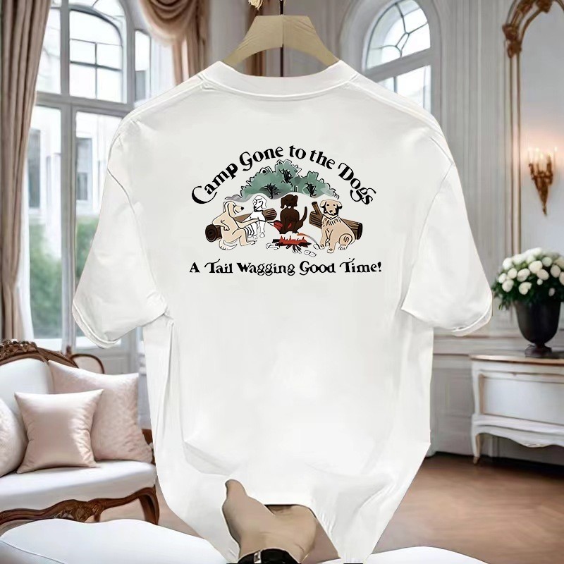 2025 NEW 2025 Haiyi Family Vibrant Animal Embroidered Short T-Shirt 2025 Summer New Daily Vibrant Me