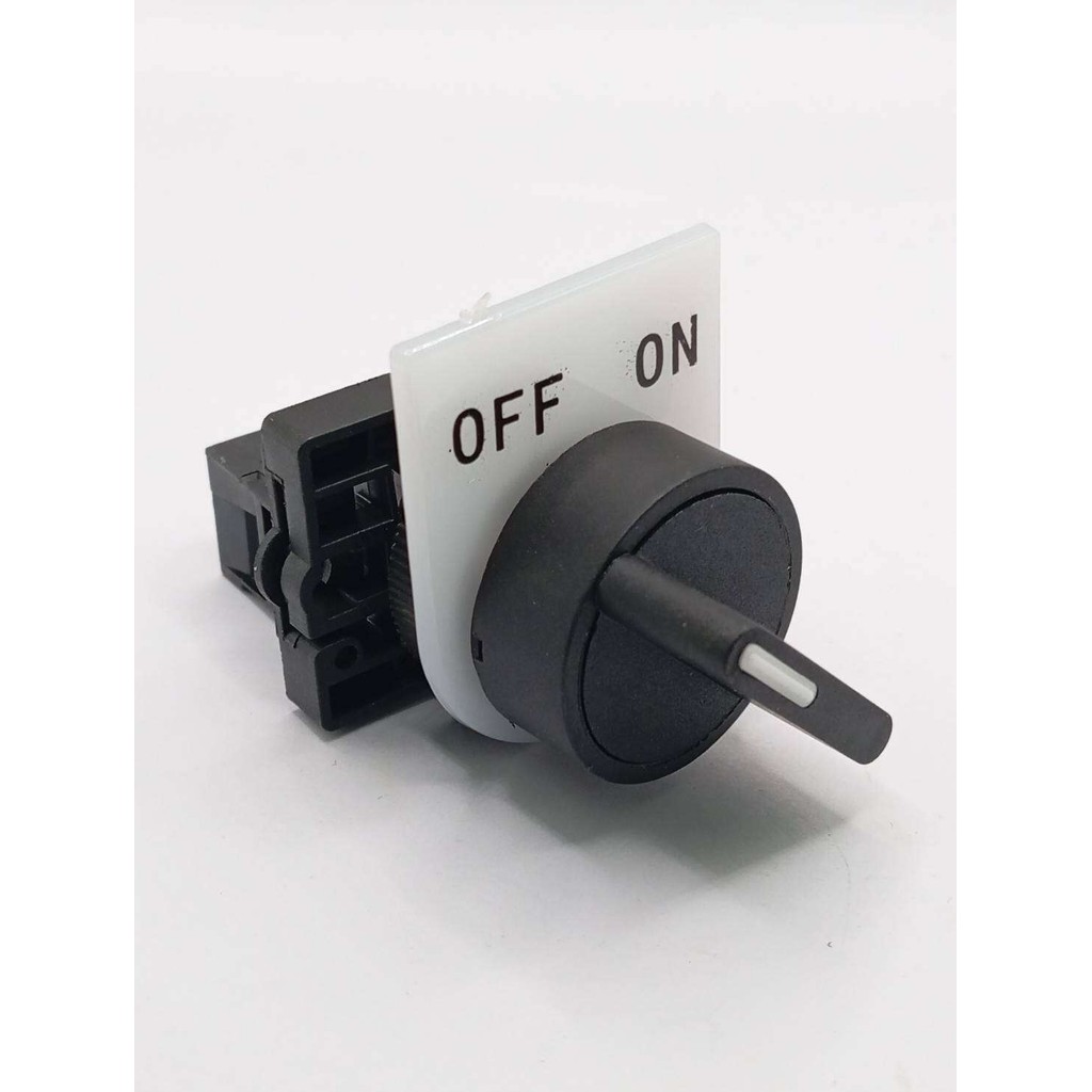 Selector Switch 22mm. ซีเล็คเตอร์สวิตช์ 2/3 จังหวะ รุ่น XB2-ED25/XB2-ED33 พร้อมเพจ ON-OFF-ON , ON-OFF พร้อมส่งจากไทย🇨🇷🛻