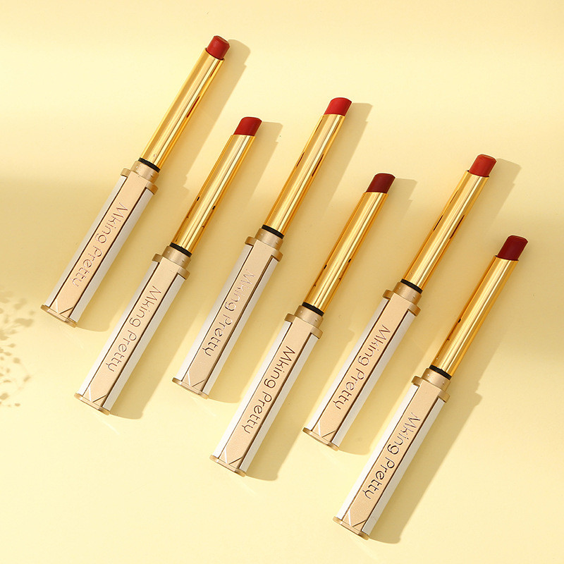 MKING PRETTY Lambskin Lipstick Moisturizing Moisturizing Matte Velvet Lipstick ลิปสติกไวท์เทนนิ่งบาง