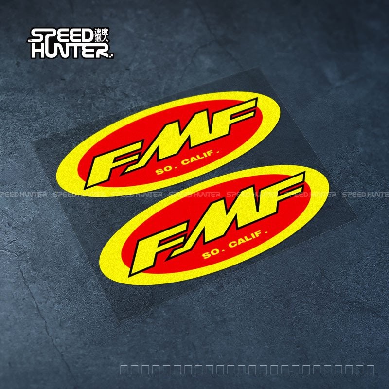 พร้อมสต็อก FMF B ประเภทท่อไอเสียสติกเกอร์รถจักรยานยนต์ดัดแปลงรถสติกเกอร์ Body Scratch สติกเกอร์กันน้ําสะท้อนแสง Decal ราคา ถูกที่สุด ดีลบีเคเค แกลเลอรีภาพที่ 4