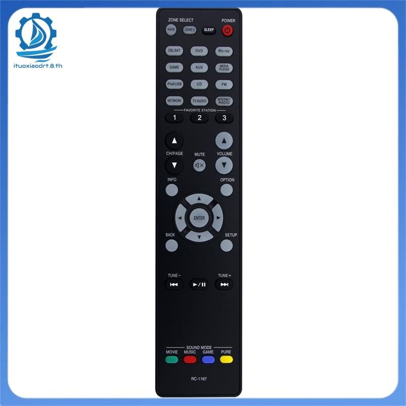 [itouoxiaodrt.8.th] รีโมทคอนโทรล RC-1167 เปลี่ยนสําหรับตัวรับสัญญาณ AV AVR-2113 AVR-2113CI AVR-2313C