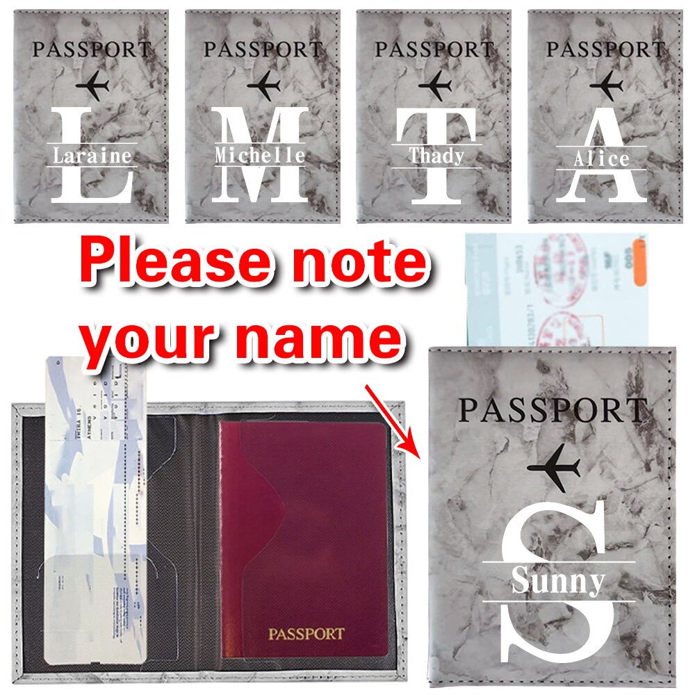 เขียนชื่อของคุณเอง แจ็คเก็ตหนัง KDSHOP ปกหนังสือเดินทาง ซองใส่บัตรแบบพกพา กระเป๋าสตางค์ บัตรประจำตัวประชาชน