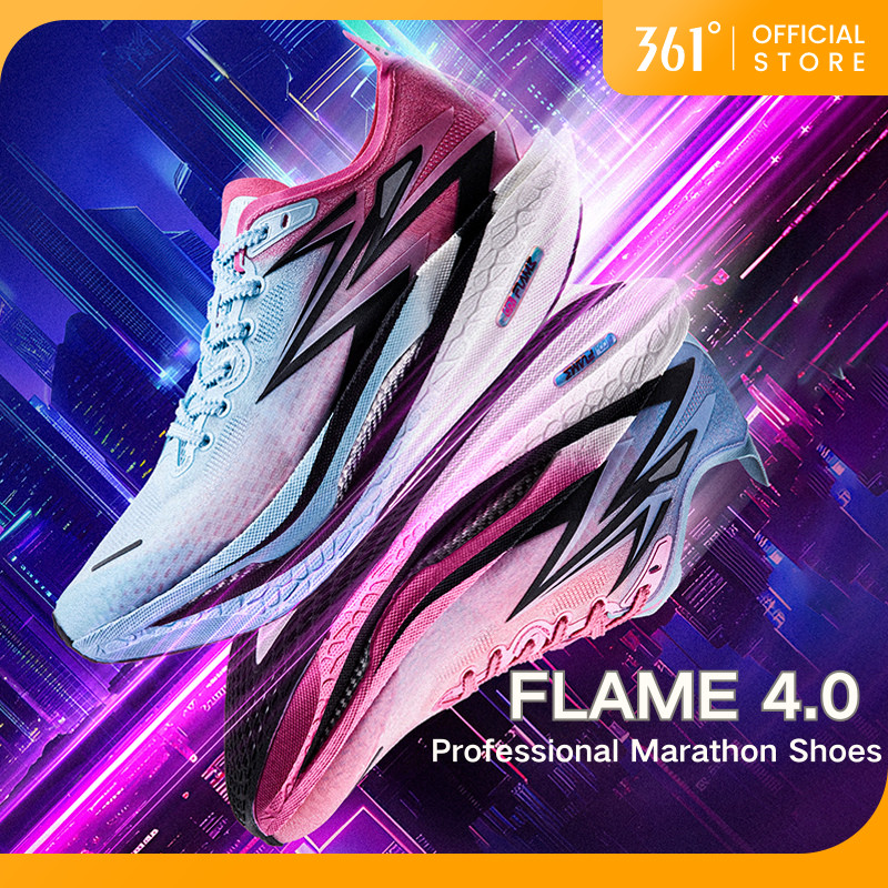 รองเท้าวิ่ง Flame Professional Marathon361 องศา.Flame 4.0 สำหรับผู้หญิง ออกแบบมาเพื่อมาราธอน มีคุณสม