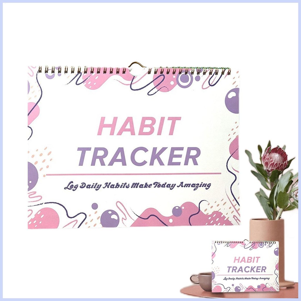 เกลียวพันที่อยู่อาศัยปฏิทิน Writable Goals Habits Track Undated Habit Tracker Undated Habit Tracker 