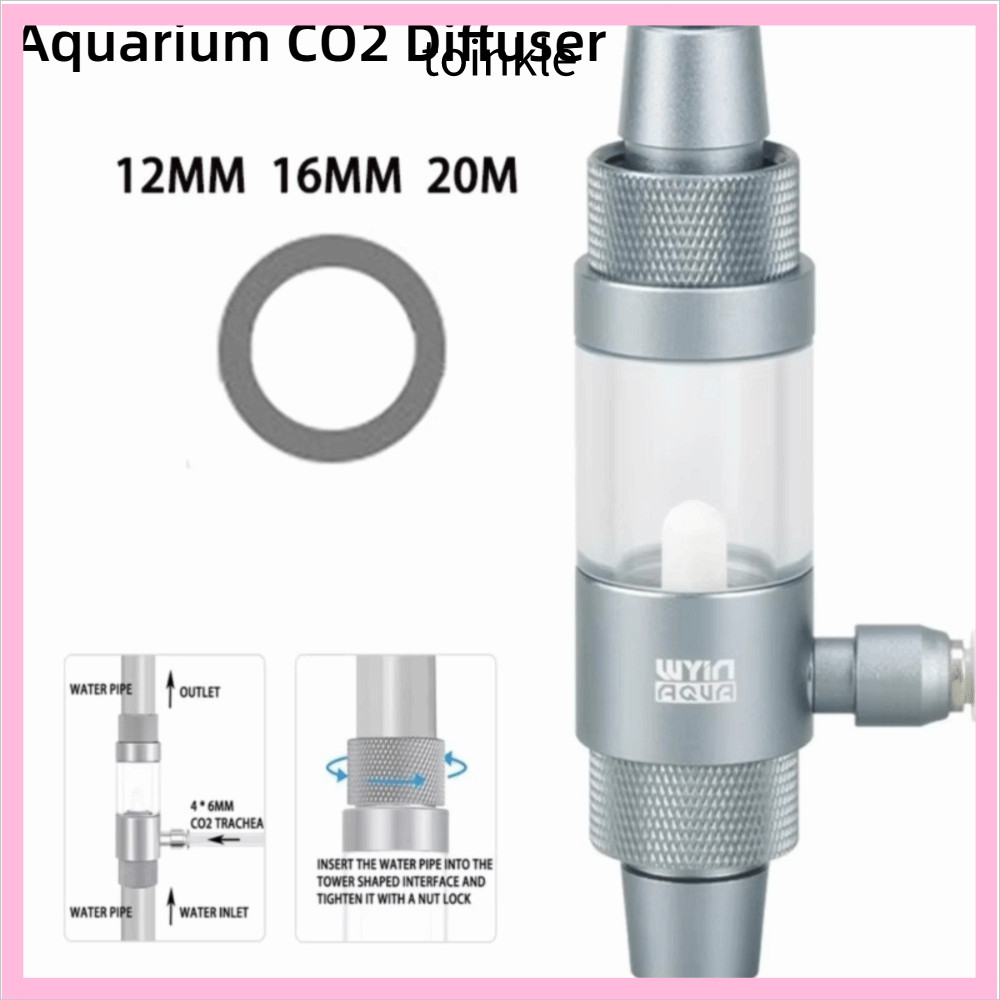 TOINKLE CO2 เครื่องพ่นยาภายนอก, การใส่ออกฤทธิ์อย่างรวดเร็วตู้ปลา CO2 ดิฟฟิวเซอร์, ตู้ปลา CO2 อุปกรณ์