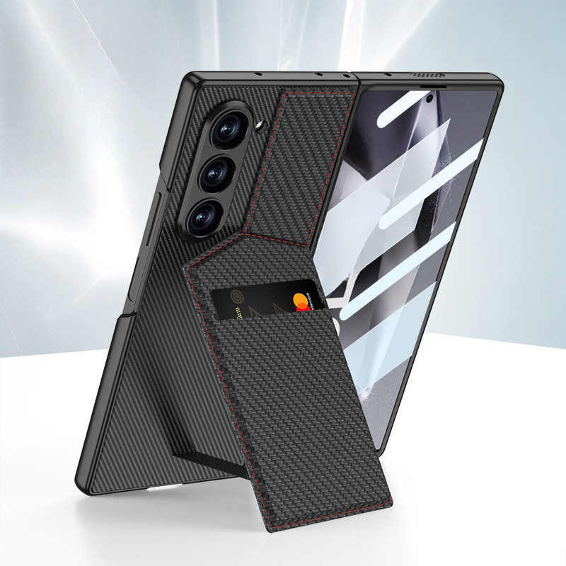 ใหม่สําหรับ Samsung Galaxy Z Fold 7 เคสโทรศัพท์ Fold7/6 ผู้ถือบัตรขาตั้งเคสโทรศัพท์