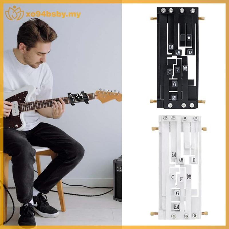 Xo94bsby Guitar Aid Chords กีตาร์แบบพกพาระบบการเรียนรู้การสอนเริ่มต้นเทรนเนอร์เครื่องมือฝึกกีตาร์อุป