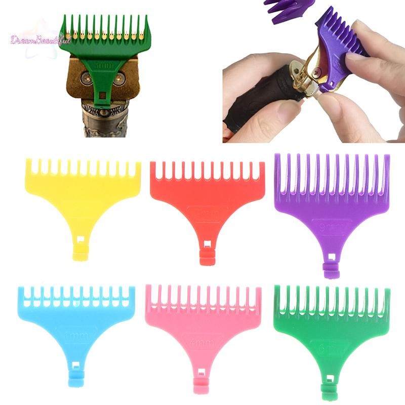 <DBFl-t> 6/8Pcs Professional Hair Trimmer Limitb Universal Guards ช่างทําผมตัดผมท่องเที่ยวตัดผมอุปกร