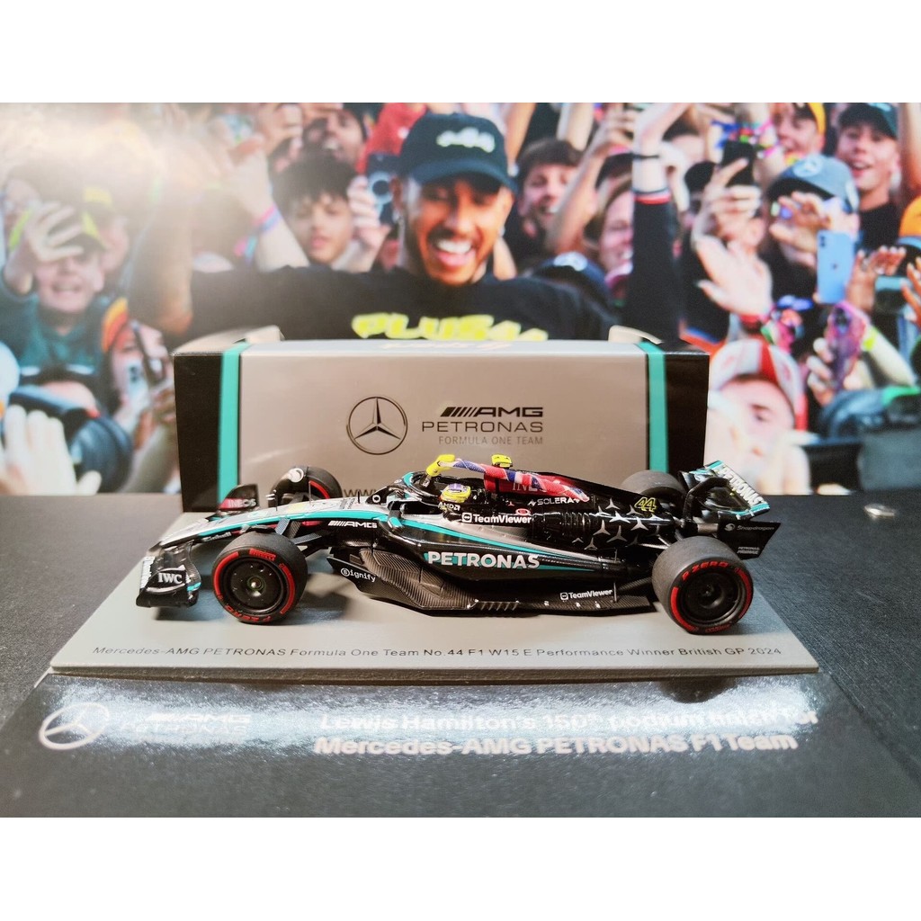 F1 Racing Model 1: 43 Spark Mercedes-Benz W15 Hamilton British Station Champion 2024 Racing Season M