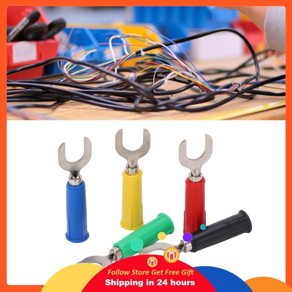 supergoodsales u ประเภทขั้วจีบไฟฟ้าสูงสุด 36a 30VAC60VDC ส้อมขั้วต่อลวดขั้วต่อวัสดุทองเหลือง 8MM0.3I