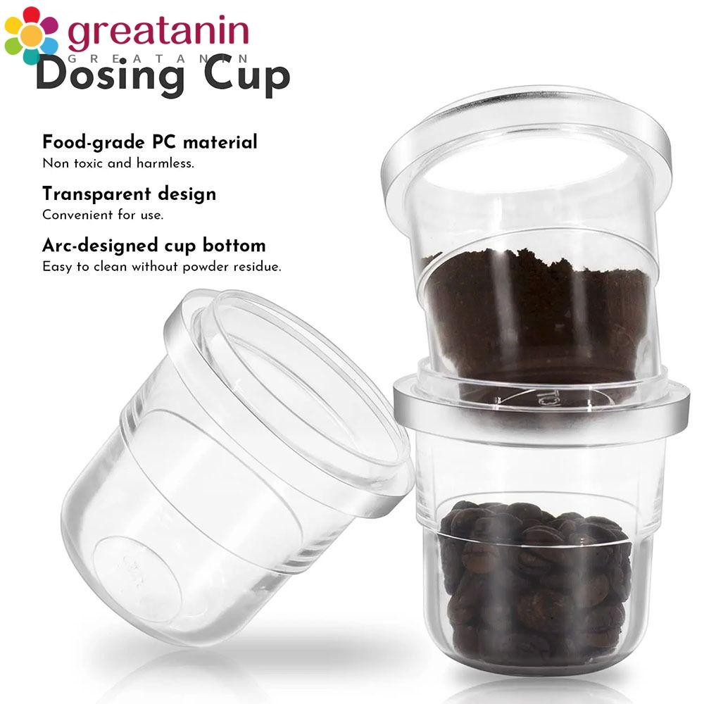 GREATIN Espresso Dosing Cup, Espresso Essentials Universal Coffee Dosing Cup, Stacking 58ml Coffeewa