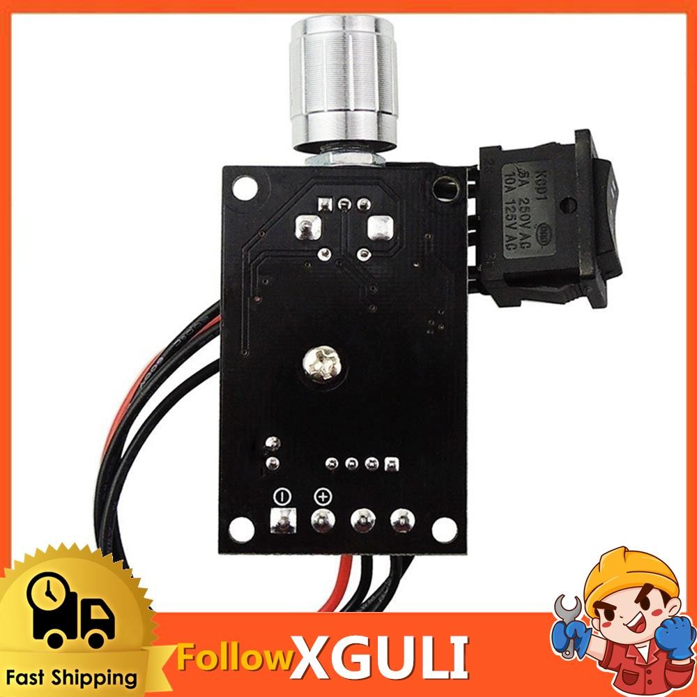 Xguli 1203BB 6V 12V 24V 3A 80W DC คอนโทรลเลอร์ความเร็วมอเตอร์ PWM สวิตช์ไดรเวอร์แบบย้อนกลับได้ปรับได