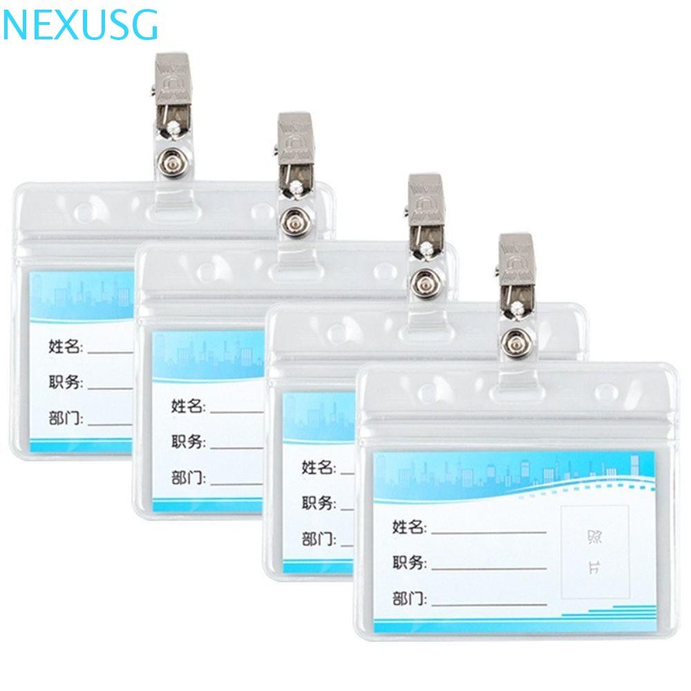 ฝาครอบป้องกันการ์ดทํางาน NEXUSG แบบพกพา PVC ใบรับรองการทํางาน ID บัตรเครดิตบัตรการเข้าถึงอุปกรณ์สํานักงาน