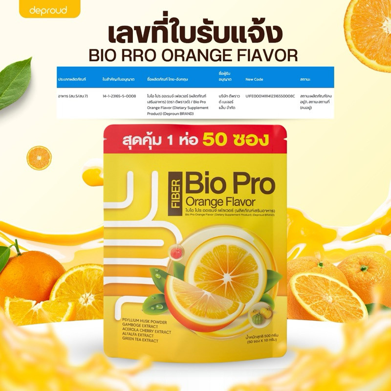 ✅ร้านหลักบริษัทดีพราวด์ - Deproud ไฟเบอร์ส้มห่อใหญ่ ดีท็อกซ์ ขับถ่ายง่าย ล้างลำไส้ พุงยุบ ลดน้ำหนัก ส่งฟรีพร้อมส่งทุกวัน - รูปที่ 5
