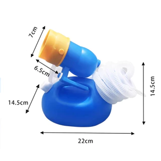 รุ่นใหม่ โถปัสสาวะ(โถปัสสาวะ + สายสวน)2000ml ความจุสูง บ้าน การดูแล ปัสสาวะ กระถาง เหมาะสำหรับผู้ชาย / หญิง