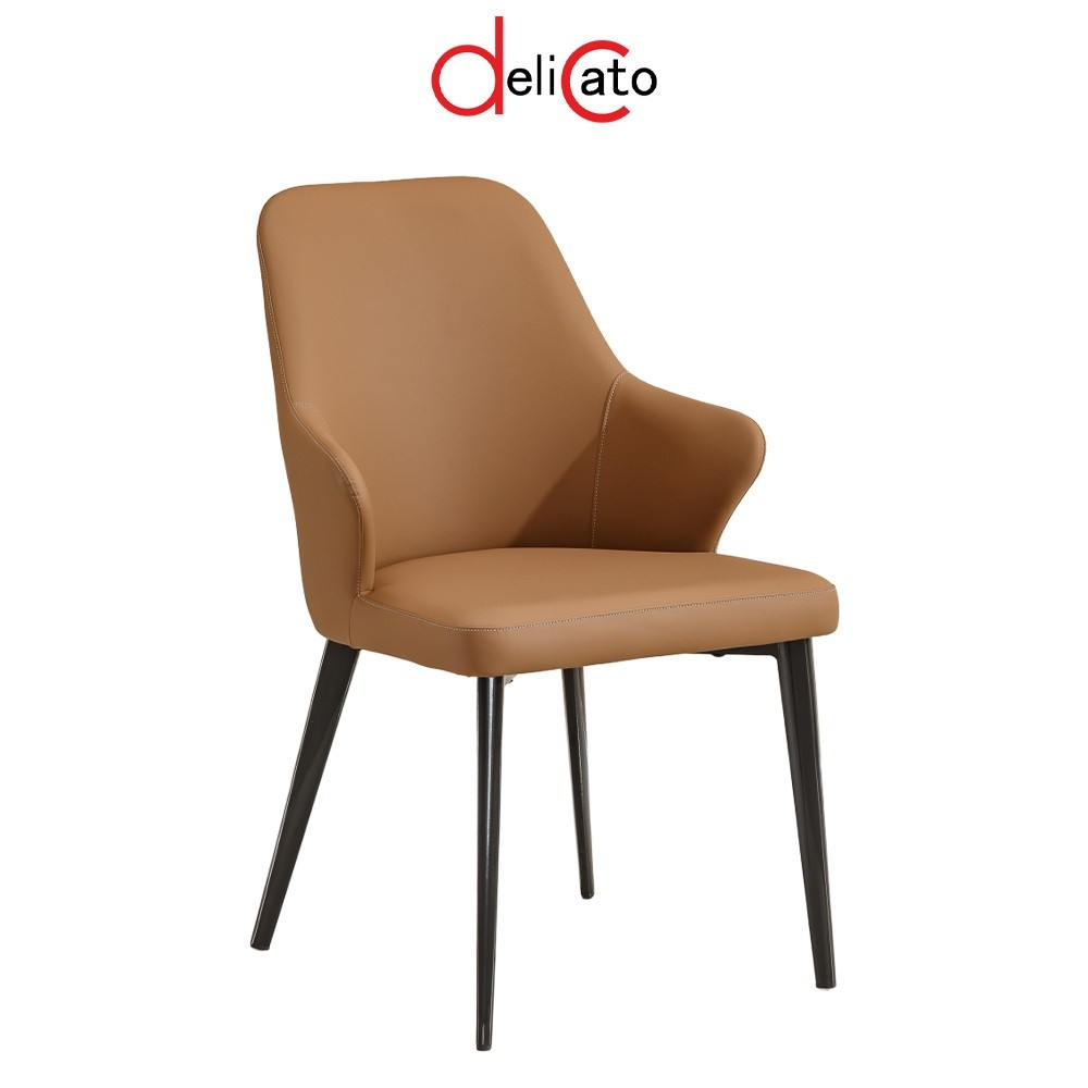 GlobalHouse DELICATO เก้าอี้รับประทานอาหาร รุ่น Nami-02 ขนาด 54x59x84 ซม. สีน้ำตาล สินค้าของแท้คุณภาพดี