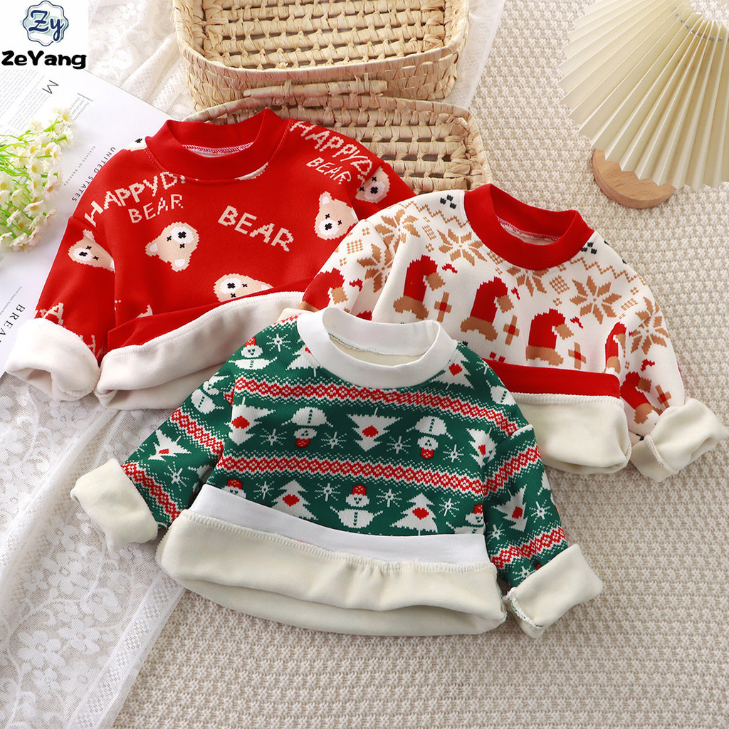 เสื้อกันหนาวสำหรับเด็ก ไซส์ 70-150 พร้อมขนแกะ สวมใส่สบาย เหมาะกับฤดูใบไม้ร่วงและฤดูหนาว ราคาประหยัด แฟชั่นเด็ก พร้อมส่ง!