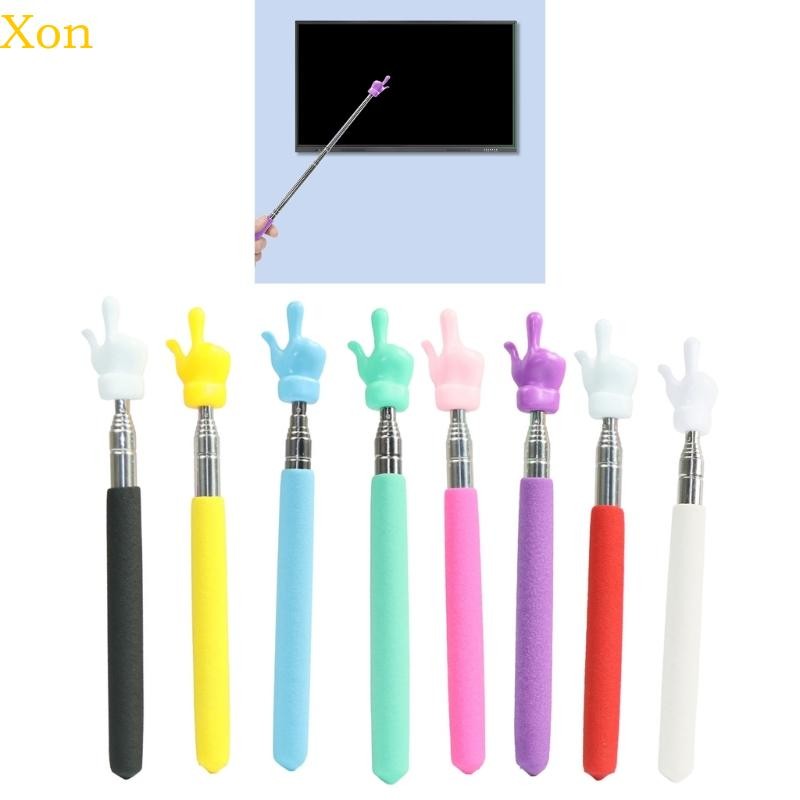 Xon Telescopic Teacher Pointer Stick พร้อม Finger Retractable Handy Pointer Stick