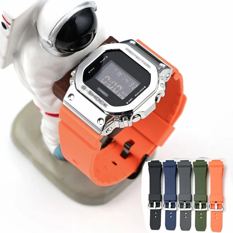 สายนาฬิกาซิลิโคนสําหรับ G-Shock DW5600 ,GLS-5600,GW-M5610,G-5600,GW-B5600,GLX-5600,GB-5600,GW-6900 ส
