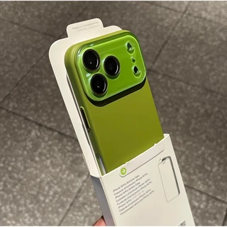 ขั้นสูงสีทึบคริสตัลเลนส์ผิว-รู้สึกเคสโทรศัพท์ฝ้าสําหรับ ไอโฟน17 16 15 14 13 12 มือโปร สูงสุด กันกระแทกป้องกันกล้องป้องกันการตกฮาร์ดปกหลัง