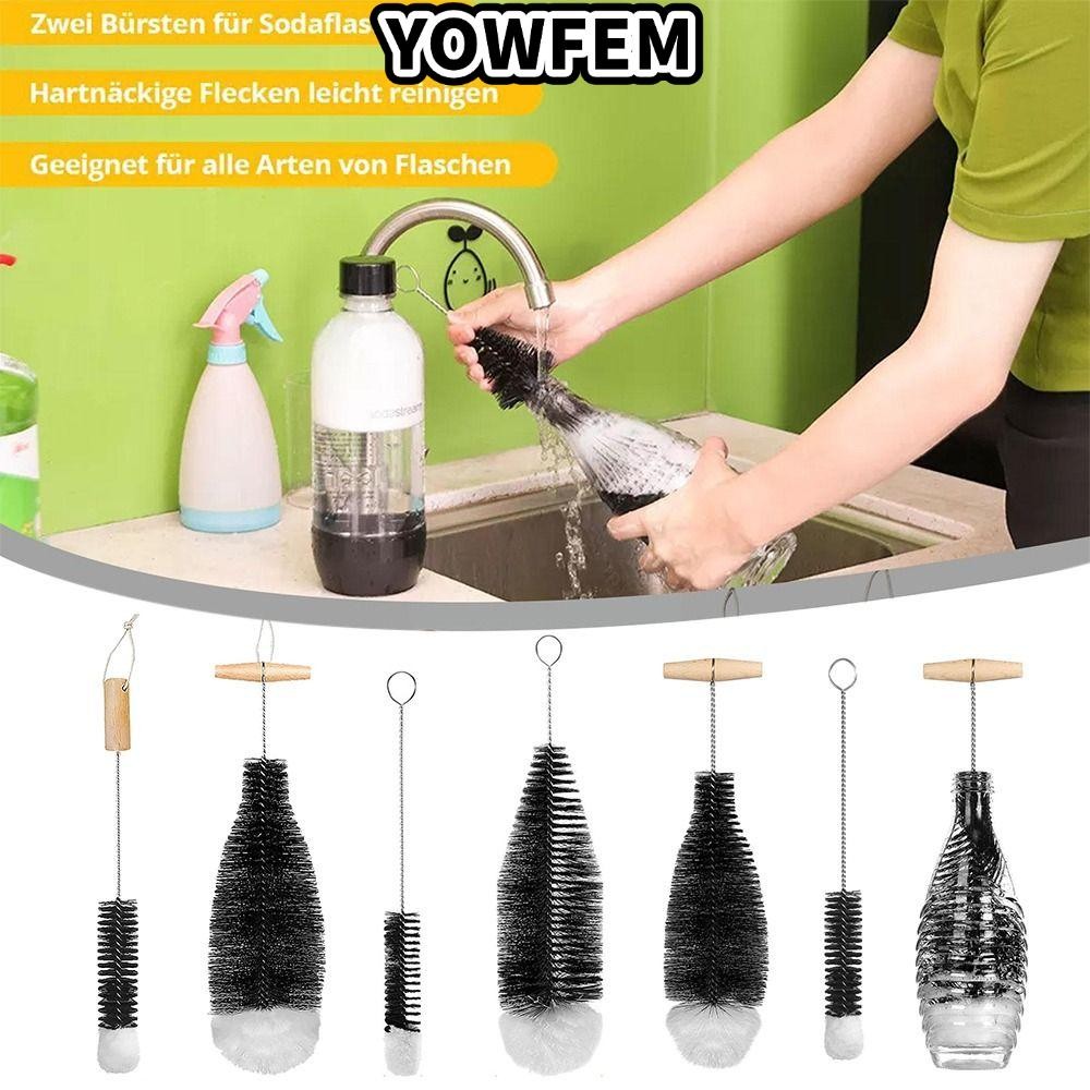 YOWFEM Soda Stream Bottle Brush เครื่องมือทําความสะอาดห้องครัวในบ้านอเนกประสงค์