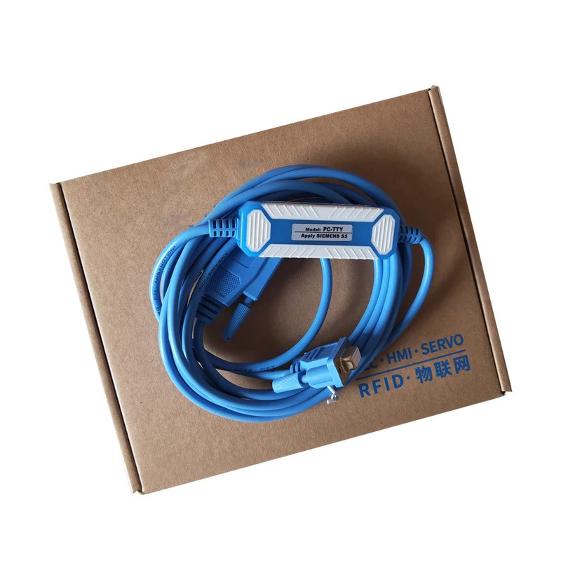 6ES 5734-1BD20 PC-TTY PLC สายการเขียนโปรแกรมการสื่อสารข้อมูลดาวน์โหลดสายเหมาะสําหรับ Siemens S5 Seri