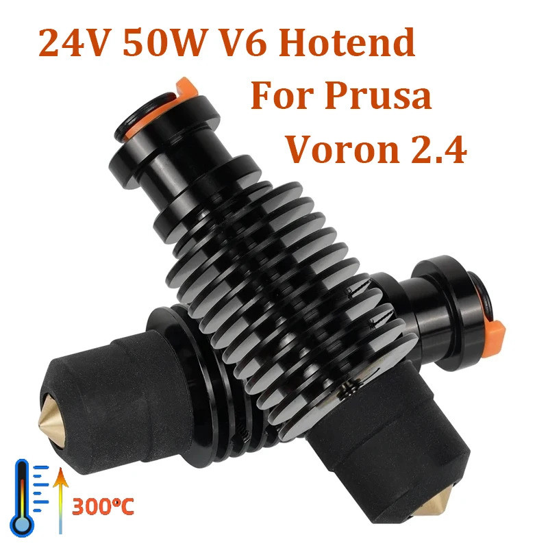 E3D V6 Hotend 24V 50W เซรามิคความร้อน Core พิมพ์สําหรับ Voron 2.4 Prusa DDB Extruder Ender 3 CR10 MK