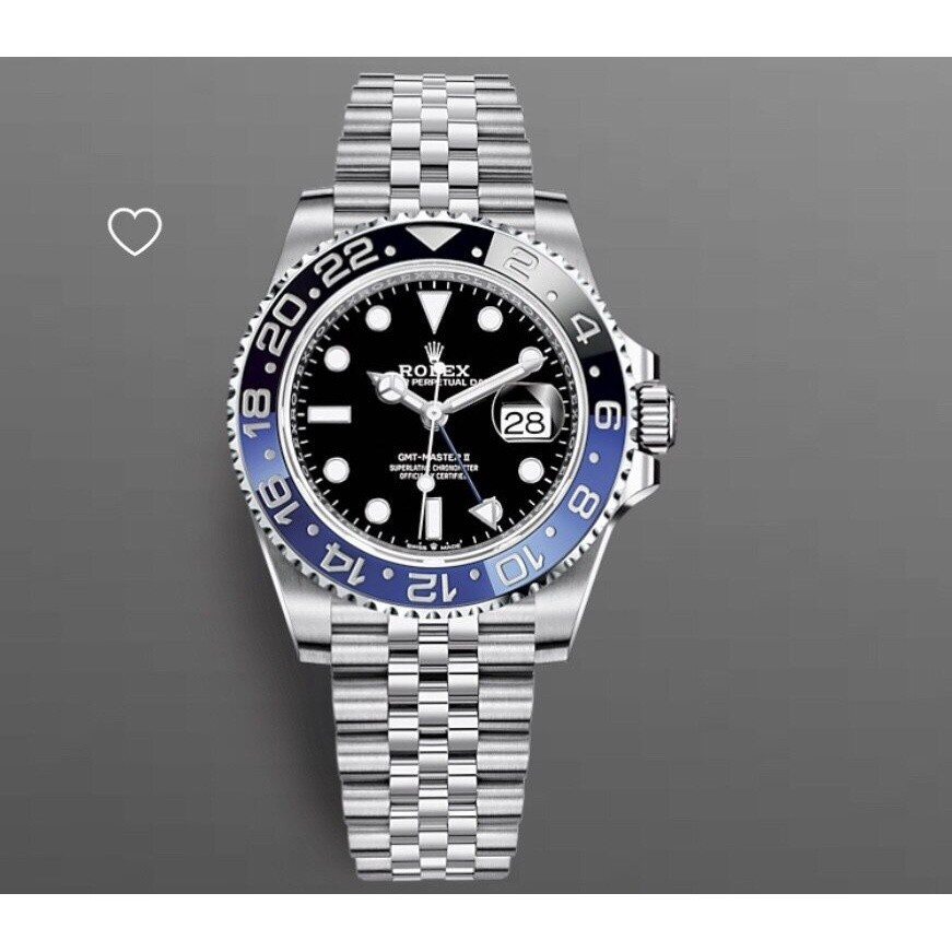 รับประกันการคืนเงินรายวัน 14นาฬิกาแฟชั่นคุณภาพสูง _ gmt_rolex _ Date-Gmt _ Master _ ii _ นาฬิกาผู้ชา