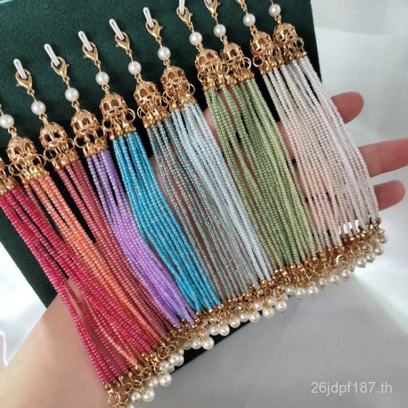 อุปกรณ์เสริมพู่หลากสไตล์ DIY พู่ประดับ พร้อมกิ๊บร้อยผมแบบคล้องคอ 36 หัว FTO5