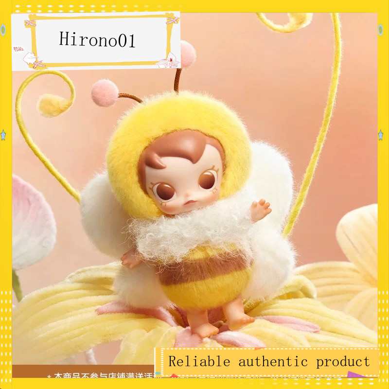 POPMART Baby Molly Insect Roaming Series จี้ตุ๊กตาไวนิลอินเทรนด์เล่นกล่องปริศนา