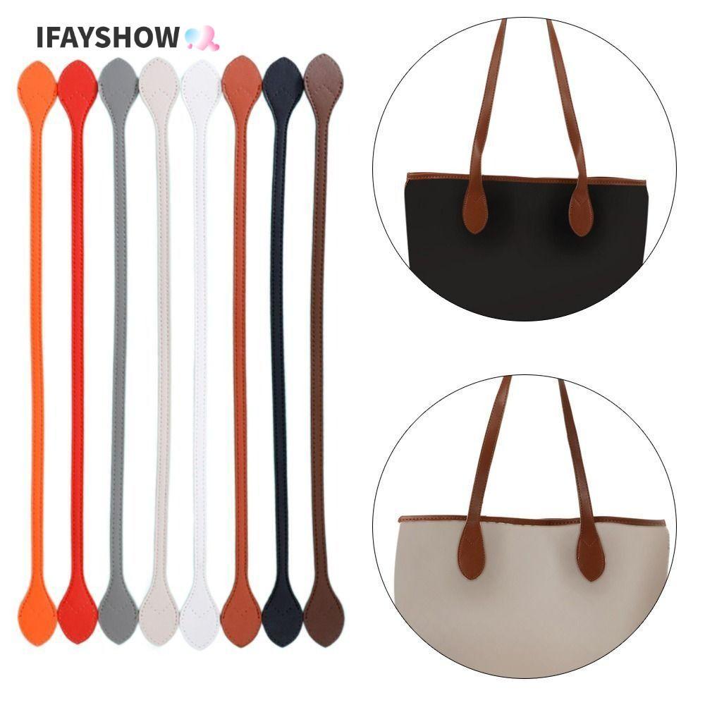 IFAYSHOW 2 ชิ้นสายคล้องไหล่, ที่ถอดออกได้ Core เย็บกระเป๋าเข็มขัด, แบบพกพาเปลี่ยน PU หนังกระเป๋าถือ Band Handle กระเป๋าอุปกรณ์เสริม