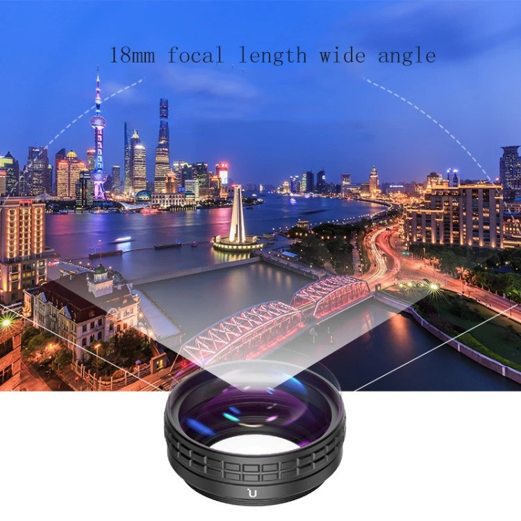 ประสิทธิภาพที่มีประสิทธิภาพขายร้อนสินค้าใหม่ Dropshipping เลนส์กล้อง WL-1 เลนส์มุมกว้าง 18 มม. 10X เ