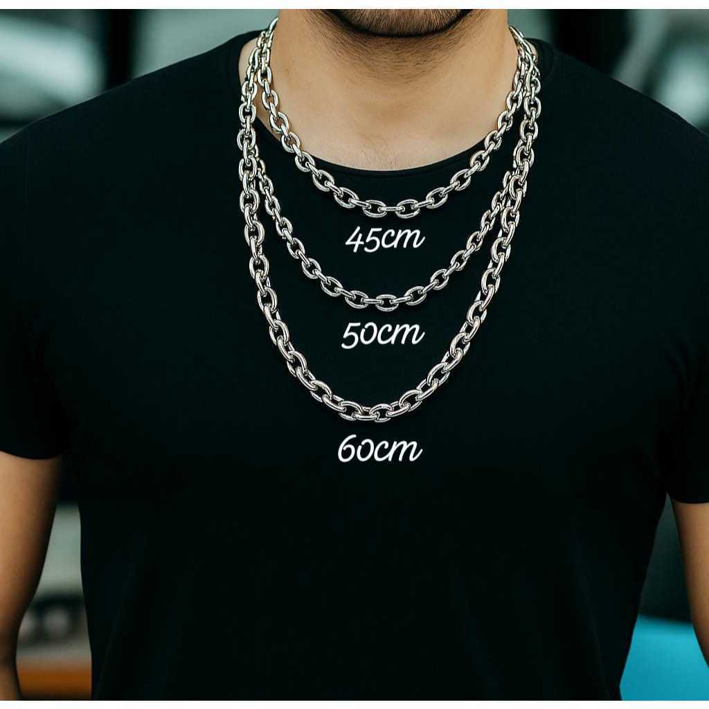 JEFRI NICOL SILVER CHAIN สร้อยคอสําหรับผู้ชายและผู้หญิง, ANTI-RUST และ DOES ไม่ใช่ FADE, สร้อยคอ WID