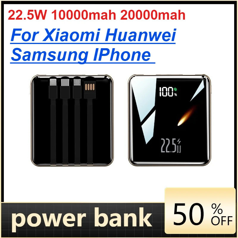 22.5W 10000mah 20000mah Power Bank สําหรับ Xiaomi Huanwei Samsung IPhone Powerbank จีน CCC Certifica