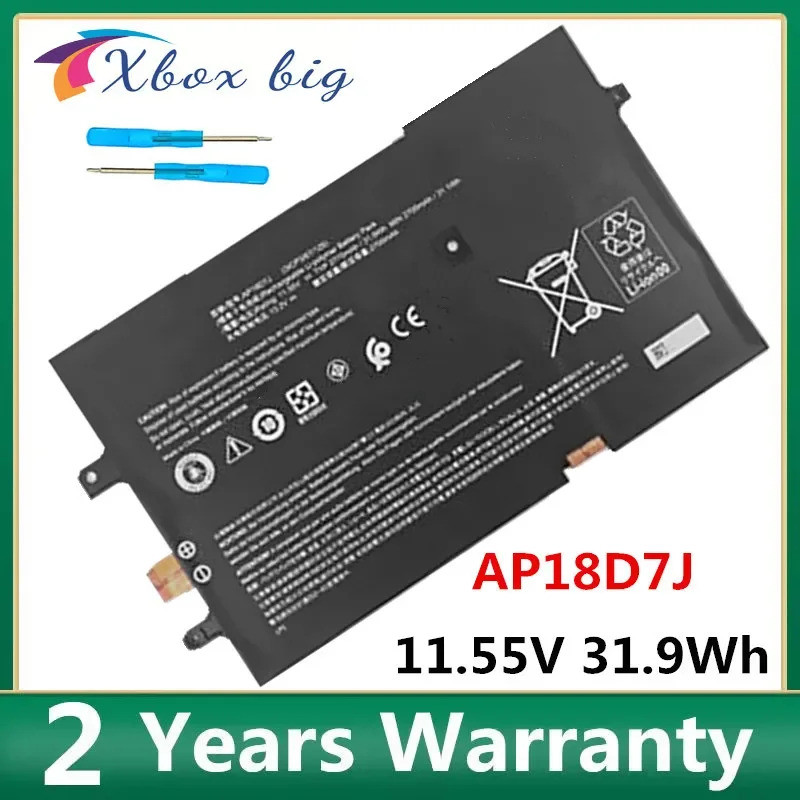AP18D7J แบตเตอรี่แล็ปท็อปสําหรับ Acer Swift 2019 50QJ 54XE 70XR 598Y 72QY 734F 741M 75G4 76BA 76X0 S
