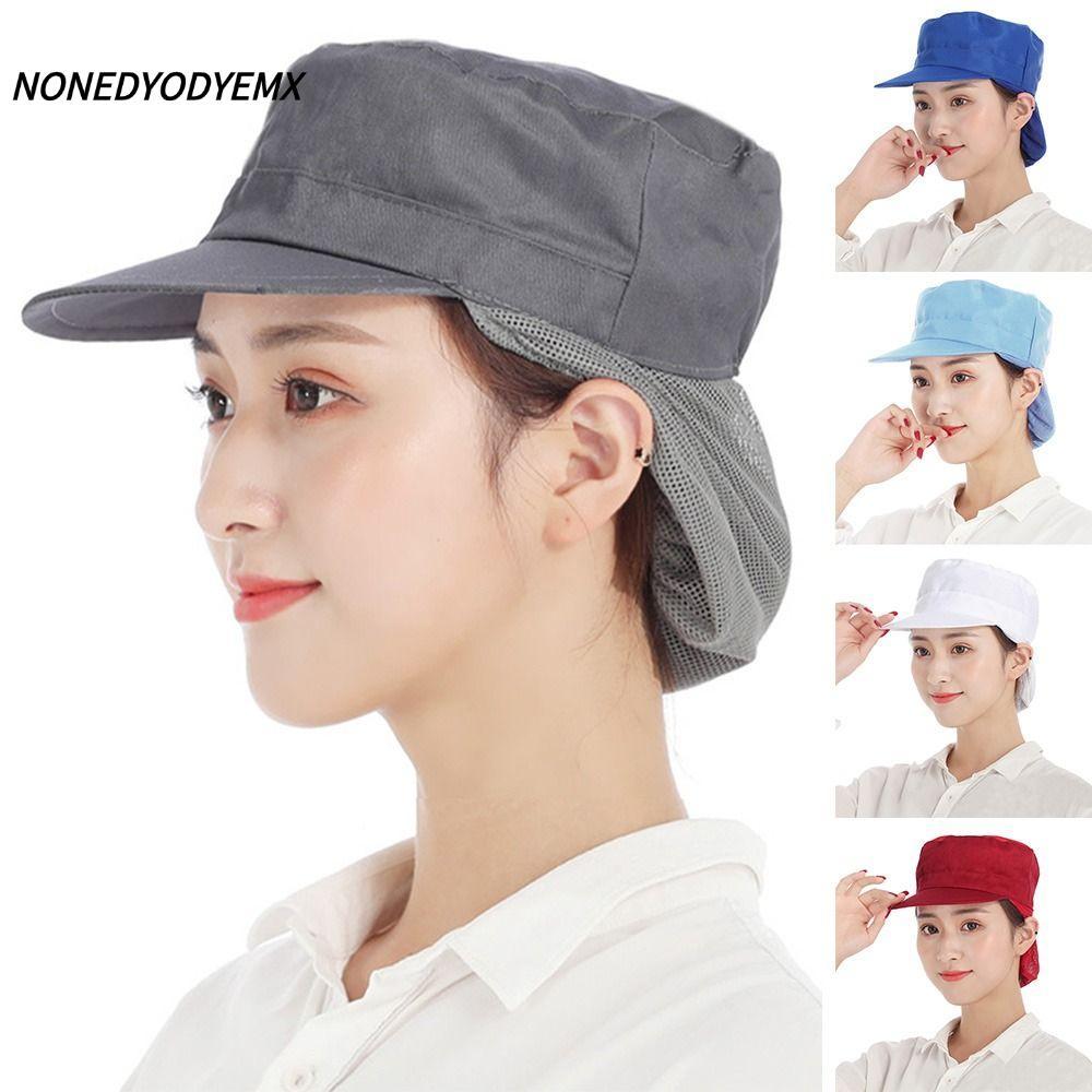 NONEDYOMX Chef Cap Mesh Breathable Cooking Hygienic Baking ร้านอาหารอุปกรณ์เสริม