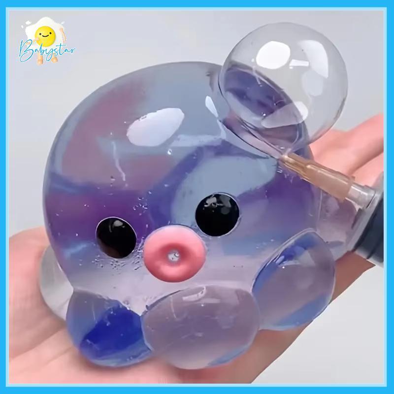 [Inthehot-t] Slow Rebound Octopus Bubble Squeeze ของเล่นทนทาน TPR Sensory Fidget ของเล่นสําหรับปิกนิกกลางแจ้งความบันเทิงสําหรับเด็ก [ใหม่]