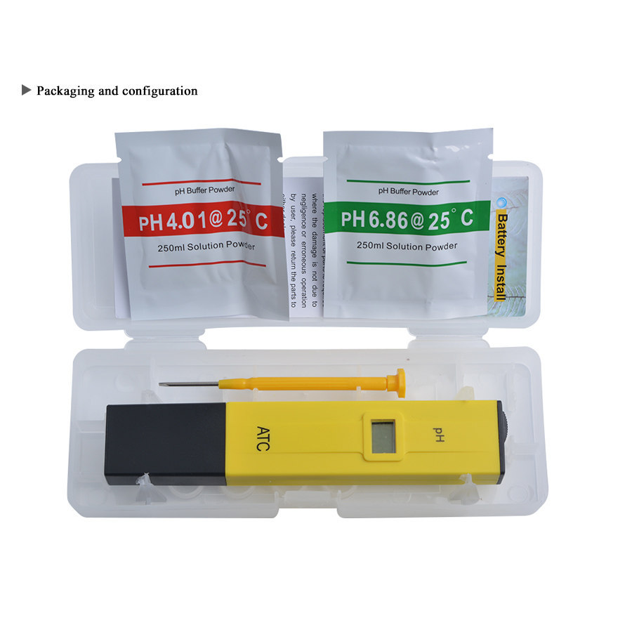 [แนะนํา] Water PH PH Test Pen PH Pen PH Tester PH Value Tester Acidity Meter Tank Aquarium 0LWM