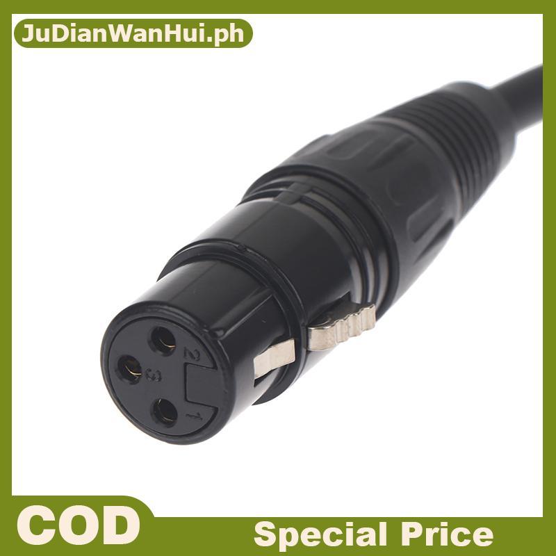 JuDianWanHuile DMX 3-PIN DMX512 ชายหญิงสาย LED PAR ไฟเวที DMX สัญญาณ Dj อุปกรณ์ DMX512 สัญญาณสาย Xlr