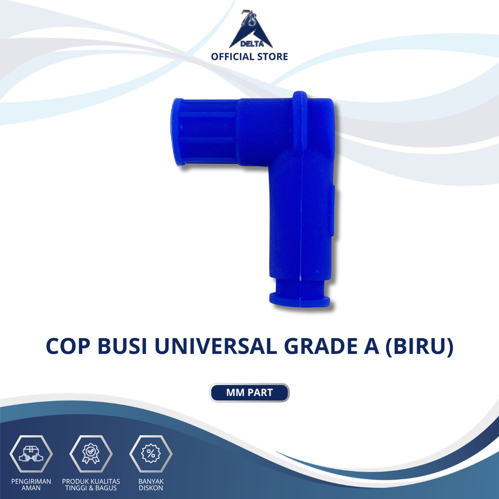 UNIVERSAL GRADE A BLUE SPARK PLUG CAP - UNIVERSAL COLOR WATERPROOF SPARK CAP สําหรับ AUTOMATIC SPORT