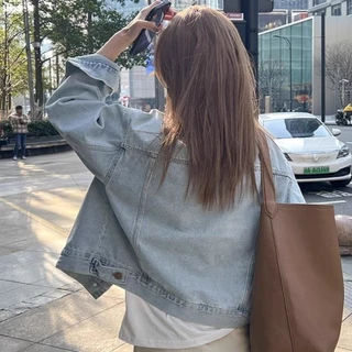 （จัดส่งภายใน24ชม）LUNA GIRL💥แจ็คเก็ตยีนส์สไตล์เกาหลี ✨ สำหรับสาวๆ ที่รักแฟชั่น K-Style