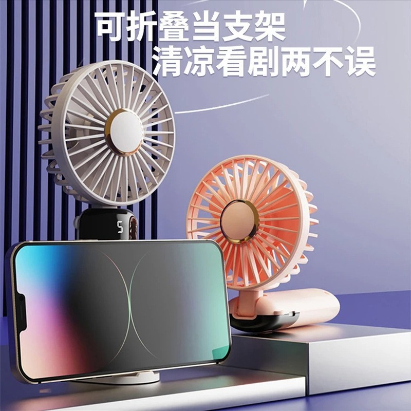 N15 การ์ตูนขนาดเล็กพัดลมมือถือพัดลมมินิแบบพกพาชาร์จพัดลม usb แขวนคอ R3PL