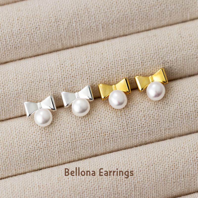 Bellona Earrings ต่างหูเงินแท้ S925 [MERCELO]