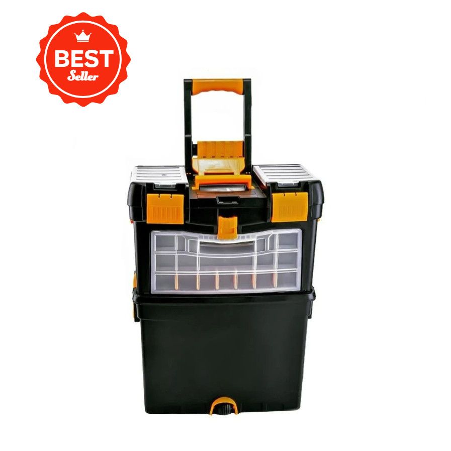 กล่องเครื่องมือมีล้อ รุ่น HL3042 24 นิ้ว สีดำ/เหลือง ขนาด 22 X62 X44 cm.