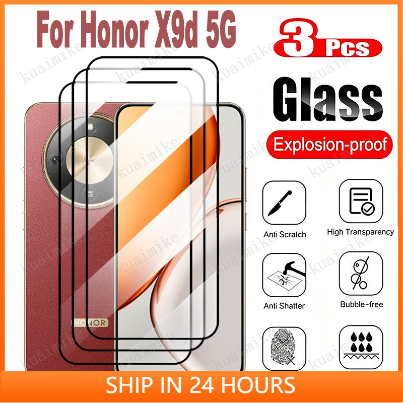 1-3 PCS Honor X9d กระจกนิรภัยป้องกันฟิล์มสําหรับ Honor X7d X5C X6C X7C X8C X9C X5b Plus X6b X7b X8bX