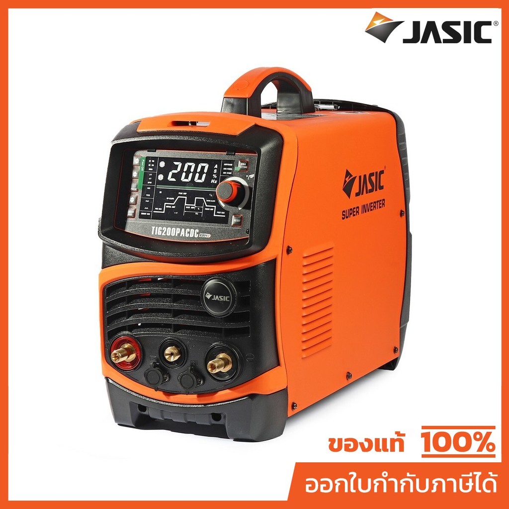 JASIC เครื่องเชื่อม TIG / MMA รุ่น TIG200PACDC E201II 1 เฟส 6 KVA TIG Pulse AC/DC ระบบป้องกัน IP21S 