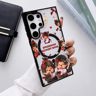 Monchhichi -เคสแม่เหล็กกันกระแทก iPhone17/16/15/14/13/12/11 Pro Max Plus Samsung A06/A16/A15 5G/S24 Ultra/S25 H59